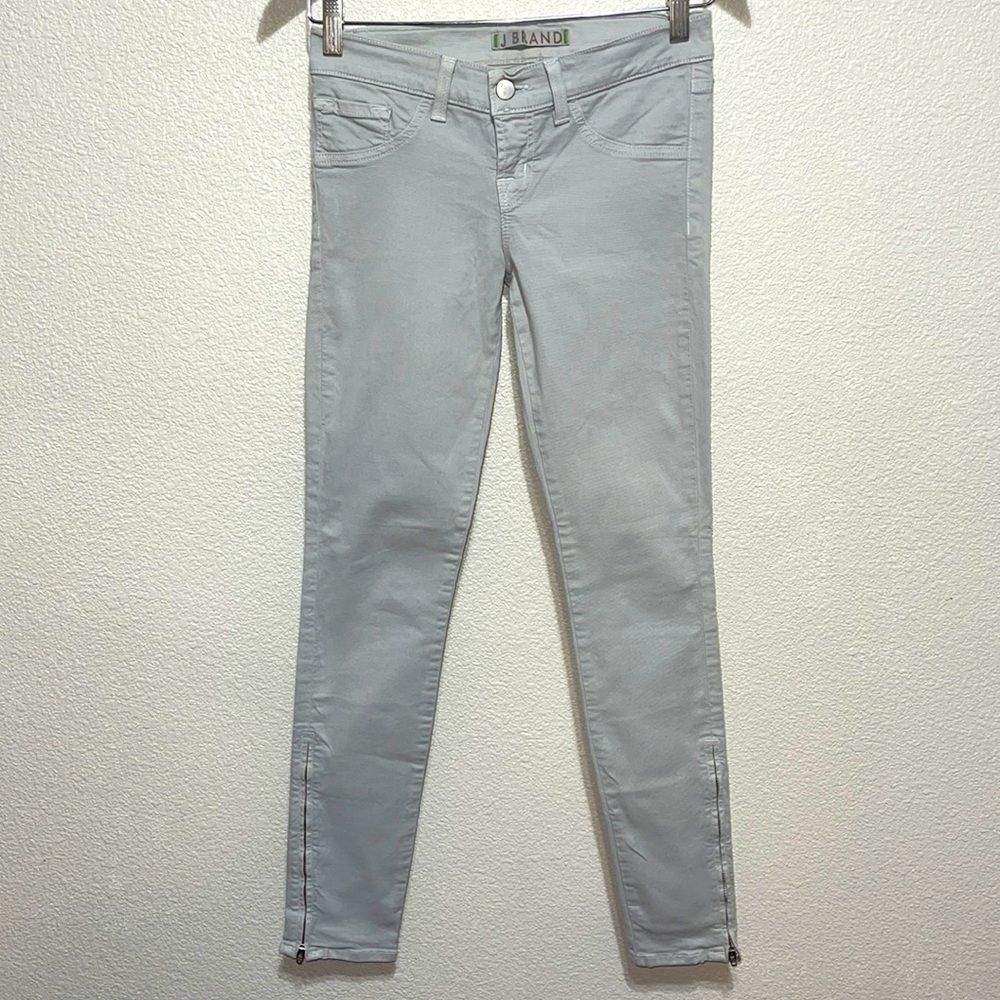 J Brand The Deal Whisper Grey Skinny Jeans